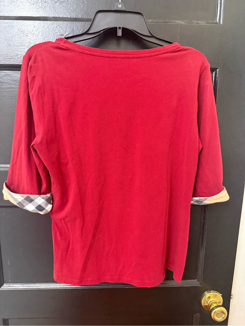 Burberry Brit Red Crewneck Tee - Picture 4 of 4